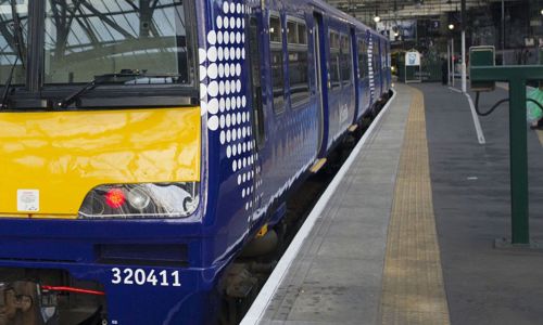 ScotRail train at platform