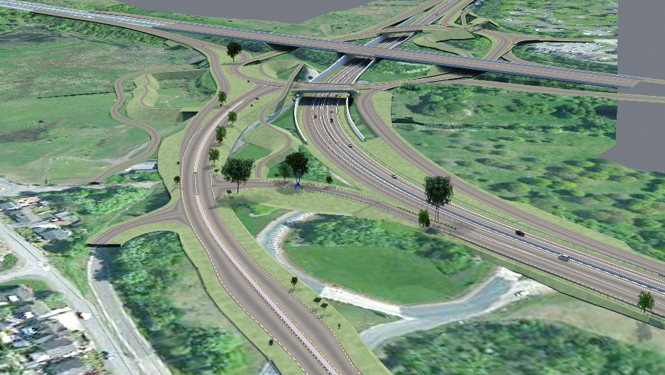 An image of the new Raith Junction generated using BIM technology
