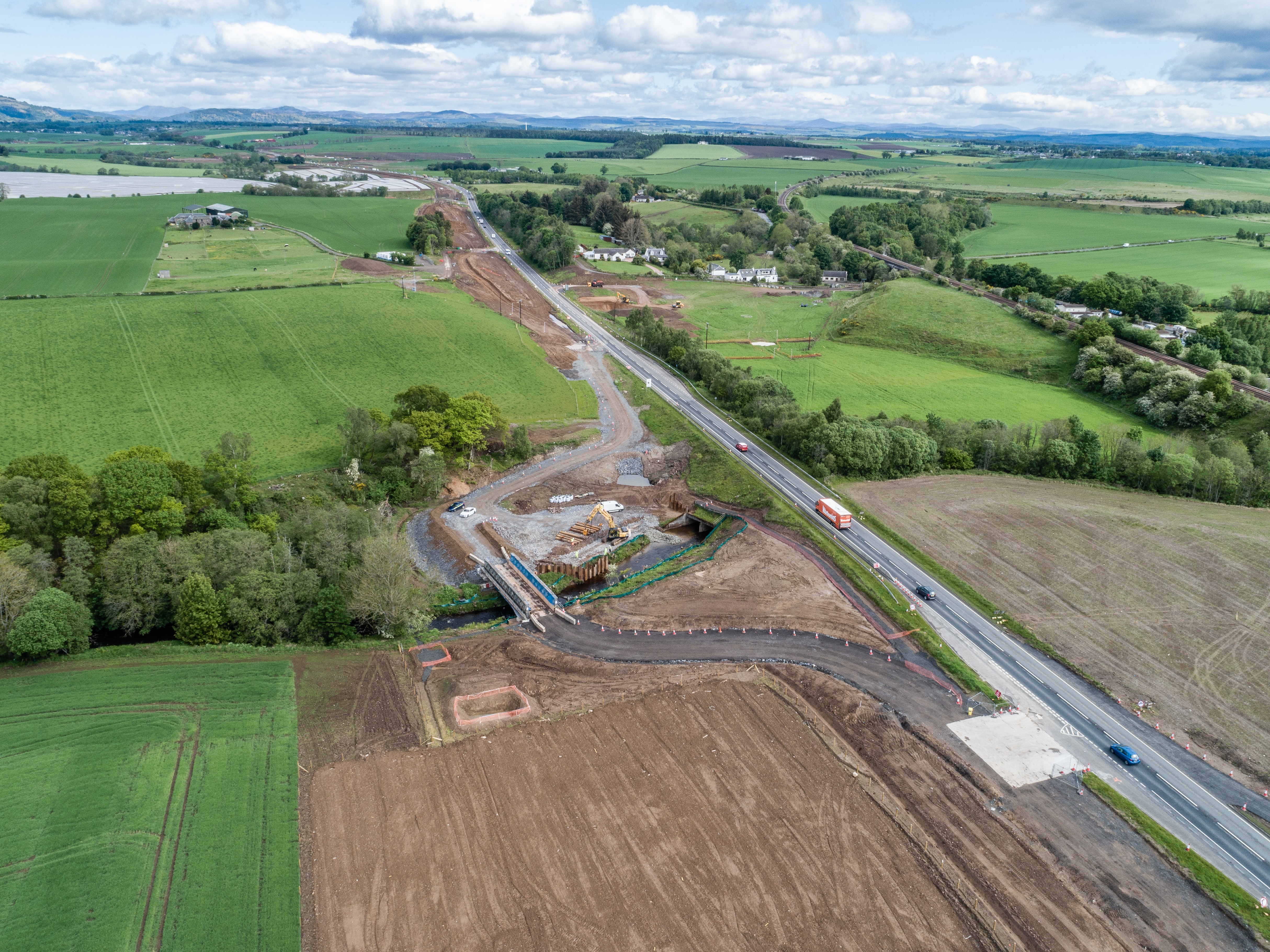 Aerial of Shochie Burn