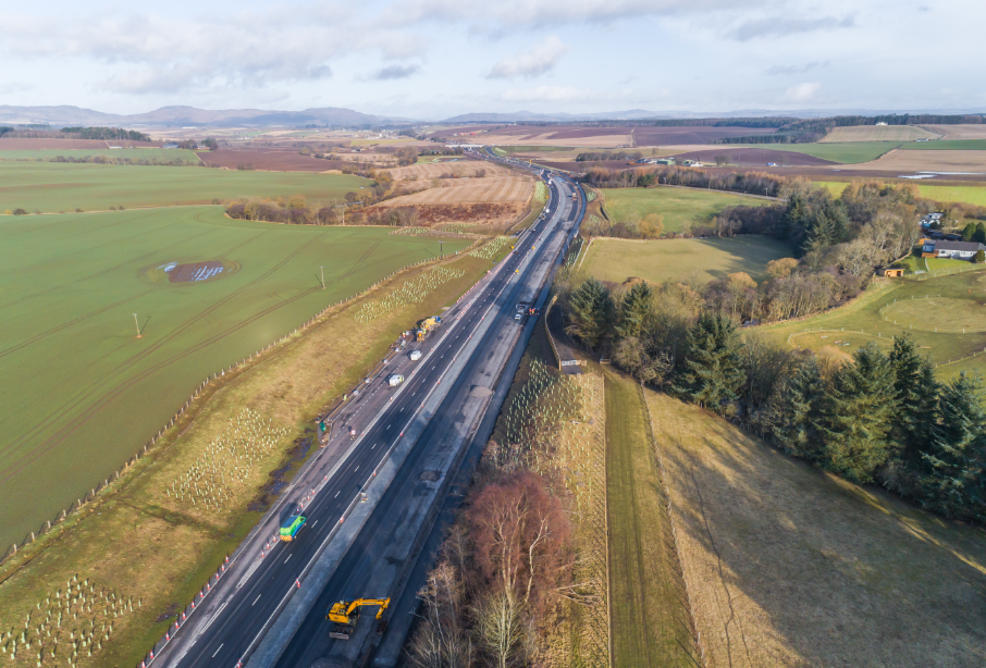 Progress on the Southbound carriageway